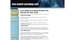 Desktop Screenshot of love-match-astrology.com